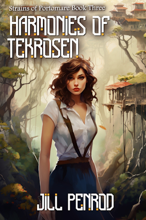 fantasy cover of a girl in a forest