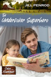 Cover for The Undercover Superhero featuring a young man reading to a little girl