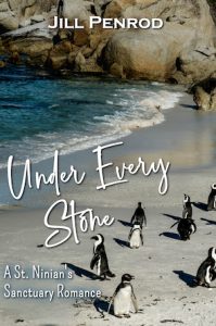 Cover of Under Every Stone, an image of penguins on a beach