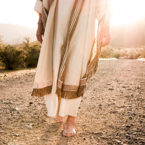 Jesus walking