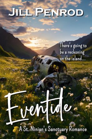 Cover of Eventide, a plane wreck in a mountain field
