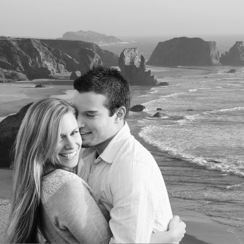 Greta and Craig on St. Ninian's Island