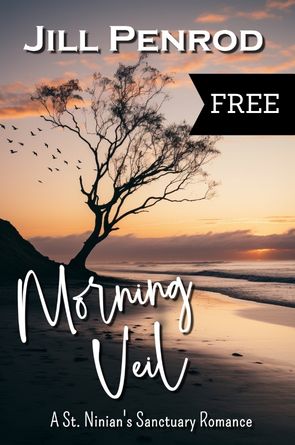 cover of Morning Veil with a banner stating it is a free book