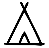 Icon of a teepee