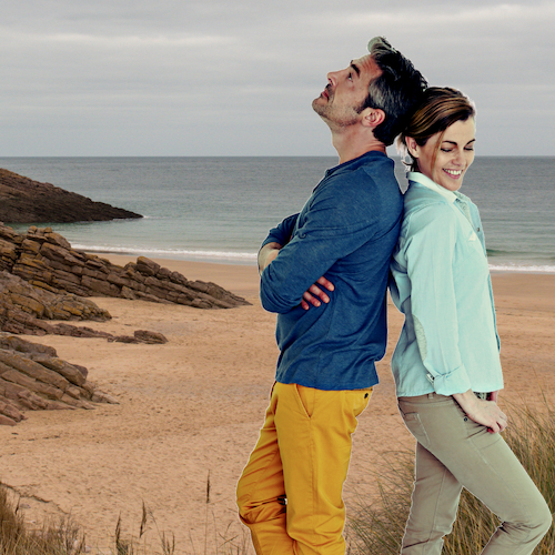 Frank and Opal on St. Ninian's island