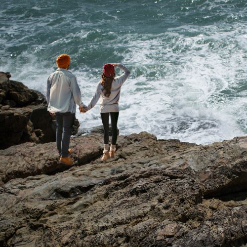 Oscar and Sue Ellen on St. Ninian's island
