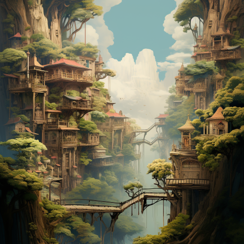 a city in the trees