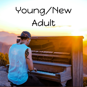"Young/New Adult"--young man with a neck tattoo playing the piano