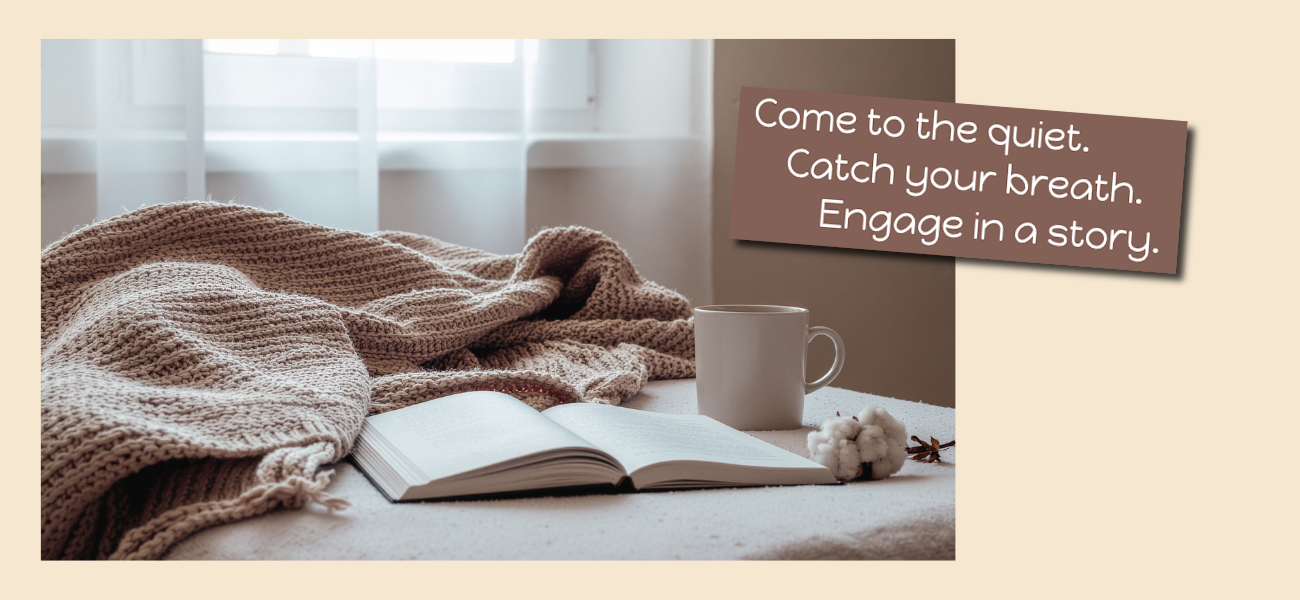 Reading nook with coffee