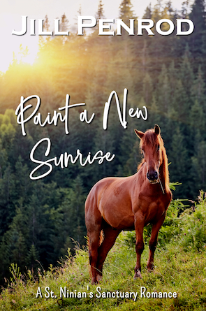 Paint a New Sunrise cover with a horse on a hill at sunrise